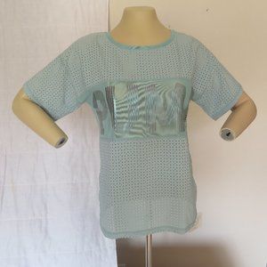 NWT PUMA GREEN BIG CAT WOMEN'S SHIRT